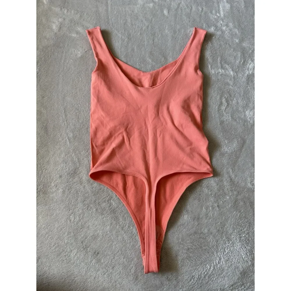 Anthropologie Intimately Free People Women's XS/S Bodysuit Peach Pink‎ - Picture 3 of 5